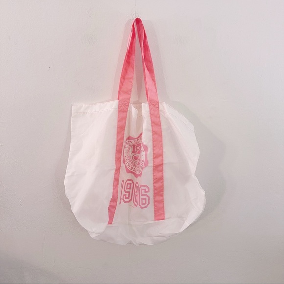 Victoria's Secret PINK White Tote Bag - Picture 2 of 5